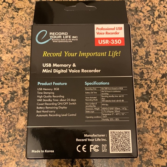 New Professional USB Voice Recorder - Picture 2 of 2